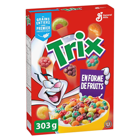 303g/10.7oz., General Mills, Trix Fruity Shapes Cereal, {Imported from Canada}