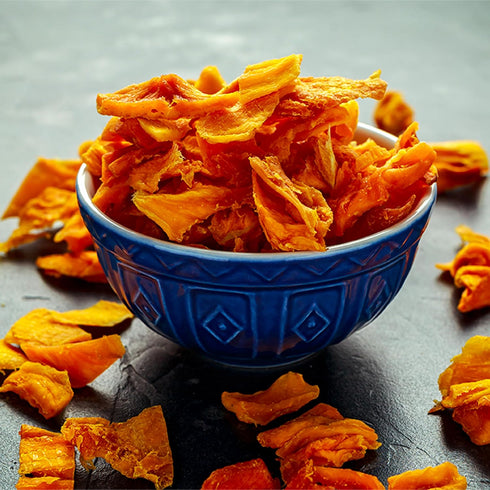 4.4 oz, Elan Organic Dried Mango Slices, Sulphite-free, No Sugar Added, Non-GMO, Vegan, Gluten-Free, Kosher, Healthy