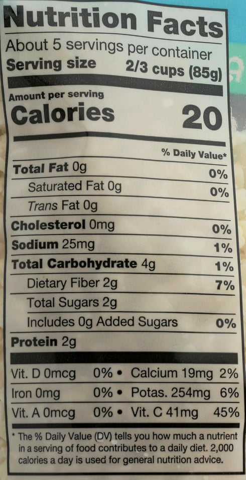 365 by Whole Foods Market 16 oz , Organic Riced Cauliflower, bag