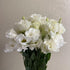 10 Stems Grade A White Lisianthus Fresh Cut Flowers Bouquet for Home Decor, Birthdays Anniversaries Healing Sympathy