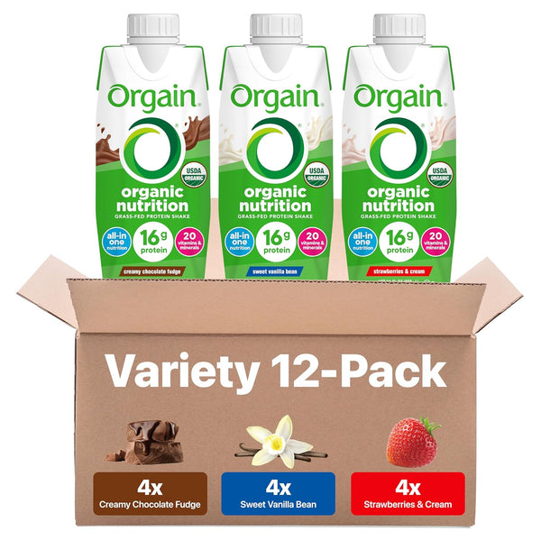 Orgain Organic Nutritional Protein Shake, 16g Grass Fed Whey Protein, Meal Replacement,