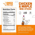 7g 50 40 Pack The New Primal Snack Mates Chicken & Maple Sticks, Gluten Free Healthy Snacks for Kids, Low Sugar High