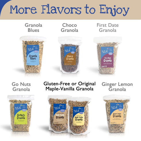 12 oz. (Pack 2) True North Granola Gluten Free Maple Vanilla Granola, Low Carb, Nut Free and Non-GMO