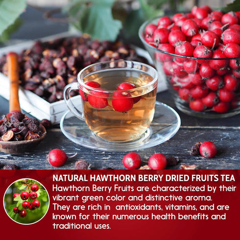 16oz FreshDrinkUS, Premium Dried Hawthorn Berries All-Natural, Non-GMO, Perfect for Tea, Smoothies, Baking & Snacking