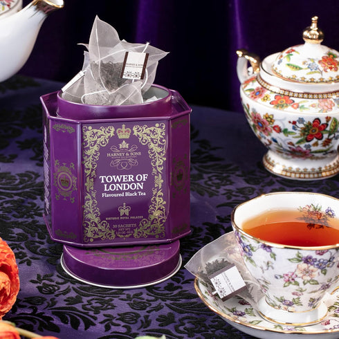 30 Harney & Sons Tower of London Black Tea with Stone Fruit, Bergamot and Honey Flavors | sachets, Historic Royal
