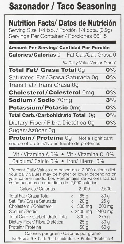 Badia Taco Seasoning, 21 Ounce