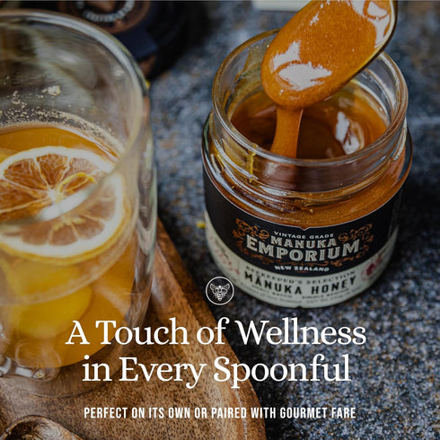 263+ 8.8oz Immune Manuka Emporium Manuka Honey MGO | Raw Monofloral New Zealand Honey | Glass Jar | Certified Pure
