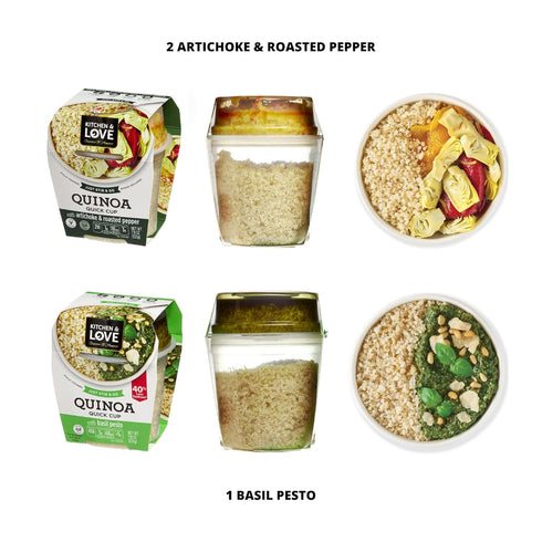 6-Pack Kitchen & Love Quinoa Quick Meal Variety Box | Gluten Free, Ready-to-Eat, No Refrigeration Required