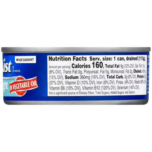 5 (Pack 12) StarKist Chunk Light Tuna in Oil - Ounce