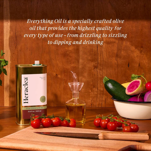 33.8oz Heraclea - Everything Oil - Extra Virgin Olive Oil - Organic Olive Oil - Extra Virgin - Cold Pressed