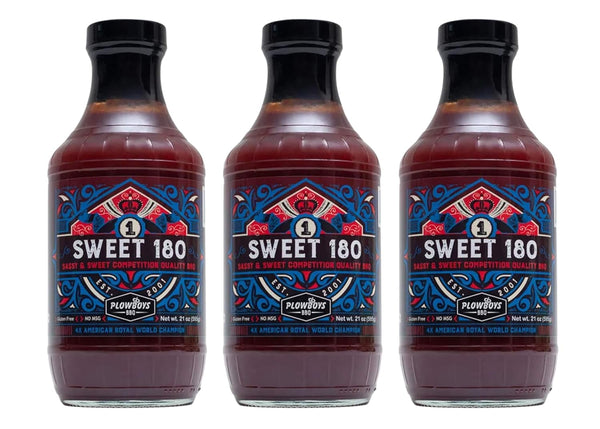Plowboys BBQ Plowboys Sweet 180 BBQ Sauce Competition Quality Barbecue Sauce with Mild Heat