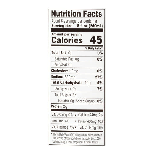 46 2-Pack Sacramento Tomato Juice, No Added Sugar or High Fructose Corn Syrup, Ounce Cans