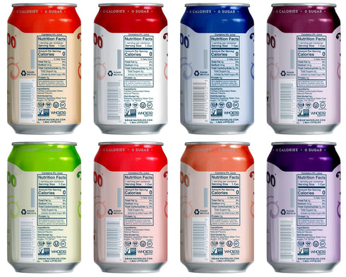 ADVENTURE BOX 8 Pack, 12 Oz Pack 8 Waterloo Sparkling Water, Flavors Variety Naturally Flavored, Zero Calories | Zero