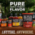 9 oz Rufus Teague Hot BBQ Honey Roasted Almonds Sweet, Spicy & Smoky Gourmet Snacks, Resealable Pouch for Freshness