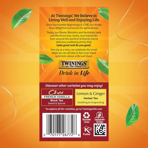 1.41 oz, 20 Twinings Ultra Spice Chai, ct