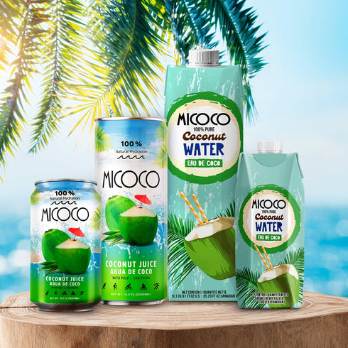 100% 16.9 Oz (Pack 12) MICOCO Coconut Water, No Added Sugar, Pure, Naturally Hydrating and Electrolyte-Rich, Made from