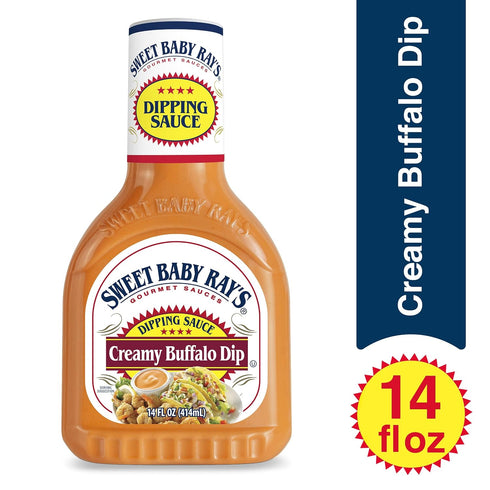 (14 (Pack 3)) Sweet Baby Ray's Dipping Sauce, Creamy Buffalo Ounce