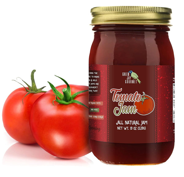 Green Jay Gourmet Tomato Jam - Tomato Ketchup Alternative - Premium Tomato