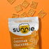 Sunnie Gluten Free Cheddar Crackers - Healthy Grain-Free Snacks Made with Real Cheese (9 oz - Pack of 3)