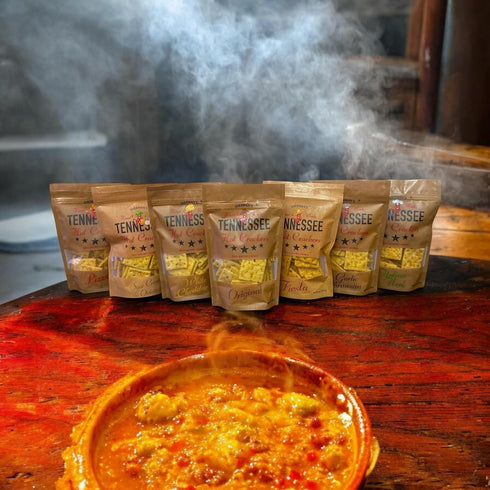 7 Pack (6oz Sherman's Tennessee Hot Crackers, Bundle each) Spicy Gourmet Snack Crackers