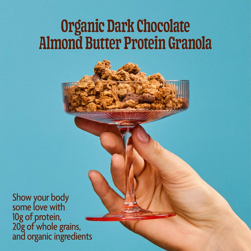 11 oz (Pack 1), Love Crunch Organic Chocolate & Almond Butter Protein Granola, of Non-GMO, Fair Trade, by Nature's Path