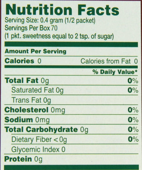 Packets 35 Packets (Pack 1) SweetLeaf Organic Stevia Powder - Zero Calorie Sweetener with Stevia Leaf Extract, No
