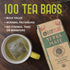 100 8.8 oz (Pack 1) ECOTEAS Premium Organic Yerba Mate Tea Bags Natural Energy & Detox Herbal Tea Coffee Alternative