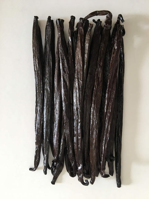 2oz 2 (1/8Lb) 6"-7" Tahitian Vanilla Beans Grade A for Extract, Cooking and Baking by FITNCLEAN VANILLA| Ounces Bulk