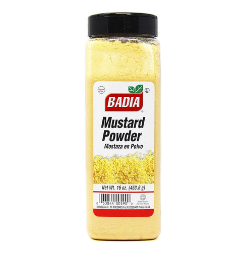 16oz Badia Mustard Powder Versatile Ground Yellow Mustard Gluten Free, Kosher, MSG Free