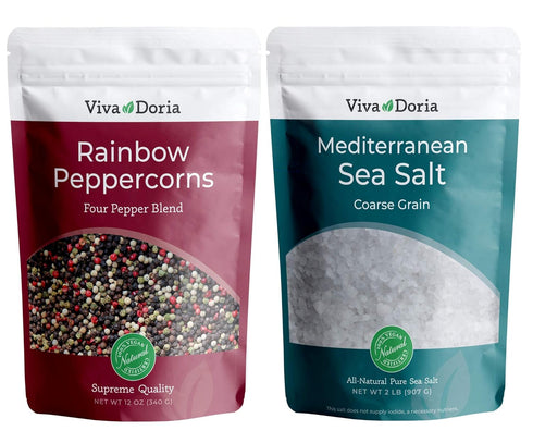 Viva Doria Rainbow Peppercorn Blend (Steam Sterilized Whole Black, White, Green and