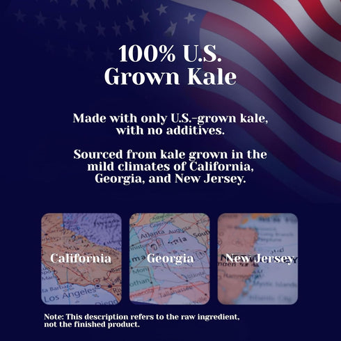 Packs 100% Packed, Pure Curly Kale Powder Stick Freeze-Dried Kale, Kale Powder, No Artificial Colors or Flavors