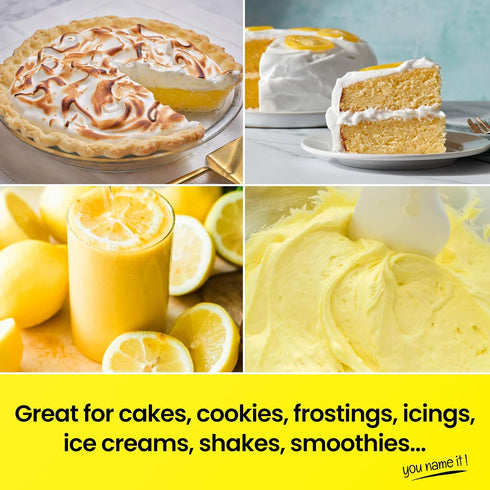 Lorann Oils Lemon Bakery Emulsion, Perfect for Amplifying Citrus Tones in Cakes, Gluten-Free