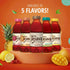 12 Pack, 16.9oz Tejava Pineapple Mango Black Iced Tea, PET Bottles, Unsweetened, Non-GMO, Kosher, No Sugar