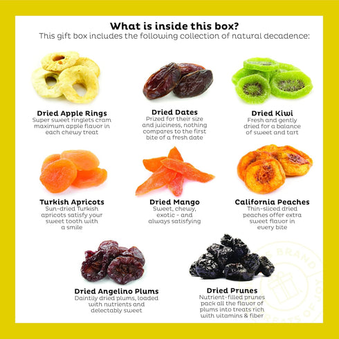 (Sunset Oh! Nuts Dried Fruit Gift Basket - Gourmet Gift Baskets - Holiday Healthy Assortment Dried Fruits Gift Box