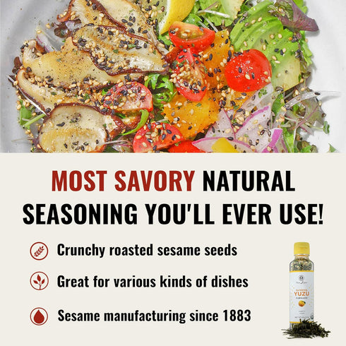 Muso from Japan - Yuzu Furikake Seasoning, USDA Organic, Vegan Friendly, Refreshing Citrus Flavor for Rice