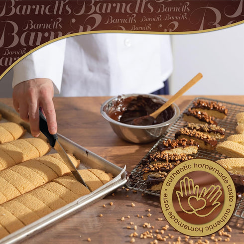 5 Barnetts Mothers Day Chocolate Biscotti Gift Basket, Gourmet Cookie Baskets Prime Food Gift Delivery for Women