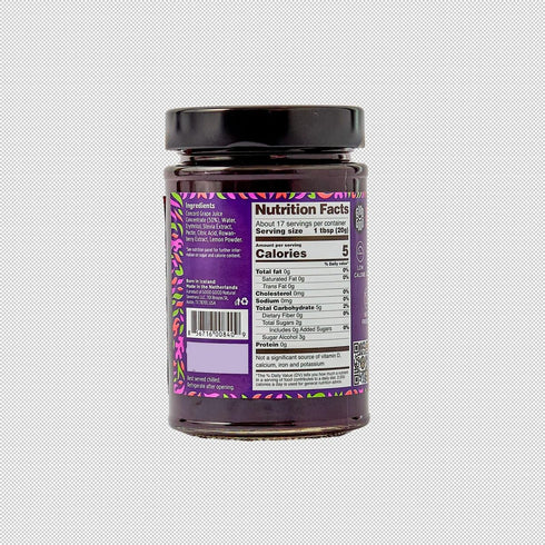 12oz 330g (Pack 2) GOOD GOOD Concord Grape Jam - No Added Sugar - Low Calorie - Gluten Free and Vegan - Diabetic