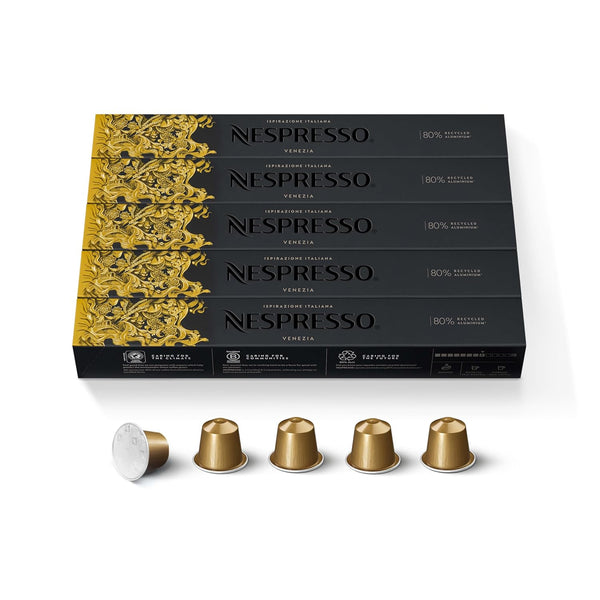 Nespresso Capsules Original Line, Ispirazione Venezia, Medium Roast Coffee Pods, 50-Count Espresso