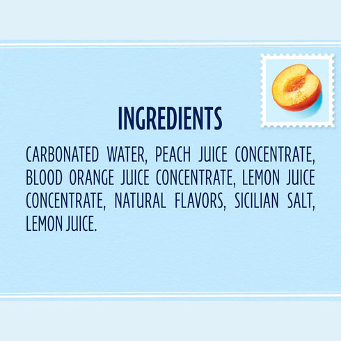 0g 6-Pack Sanpellegrino CIAO! Peach Sparkling Water, Low-Calorie Italian Sparkling Water with Real Fruit Juices, Added
