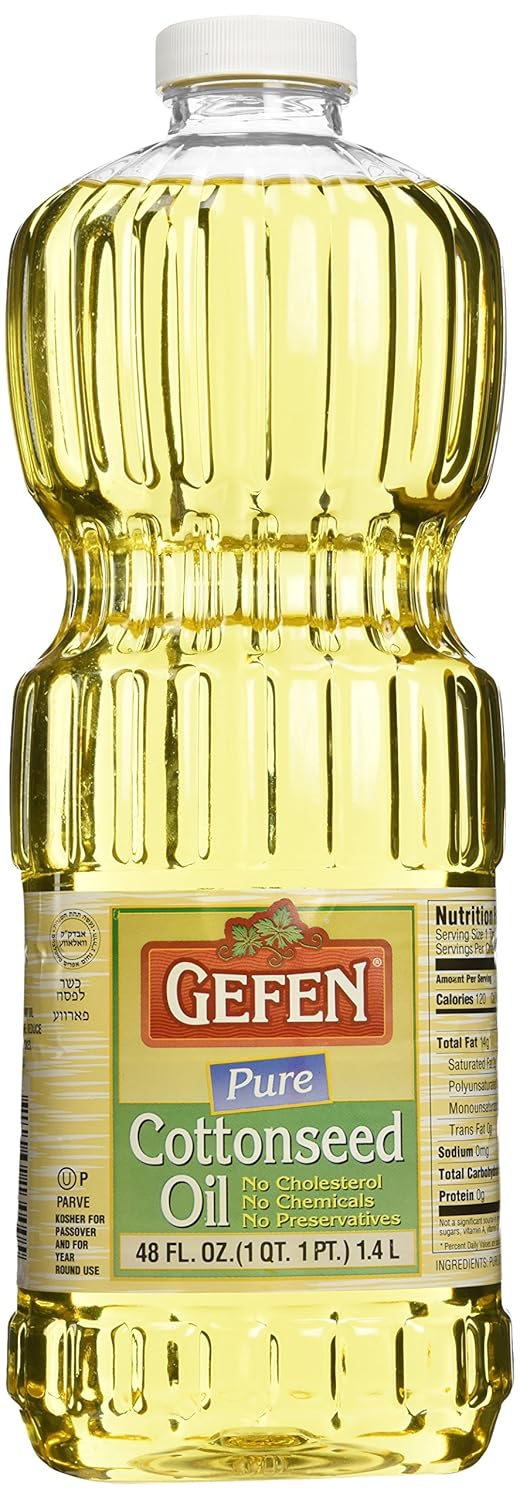 Gefen Pure Cottonseed Oil 48 oz Bottle, Great For Frying!