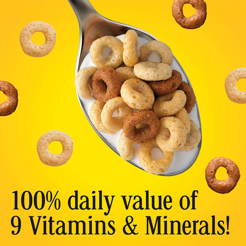 18 oz Multi Grain Cheerios, Heart Healthy Breakfast Cereal, Gluten Free, Family Size