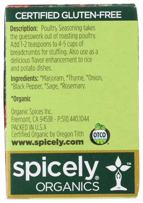 SPICELY 0.35 OZ Organic Poultry Seasoning