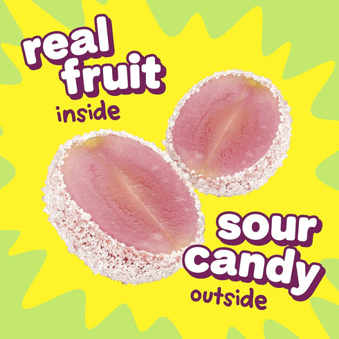 FRUIT RIOT! 8oz, Fruit Riot Sour Candy Grapes, Made with Real Fruit, Gluten-Free