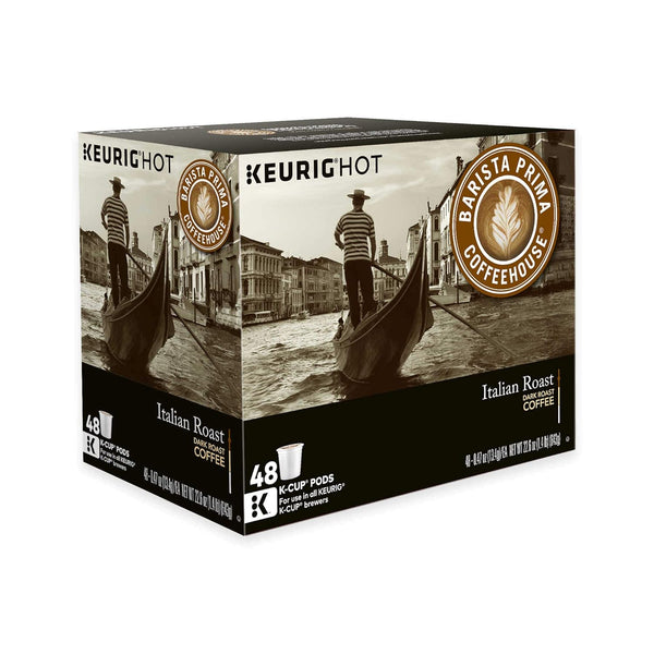 Barista Prima Includes Italian Roast Coffee K-Cups for Keurig Brewers, 24 Count (Pack of