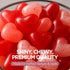 11 oz Valentines Day Candy Jelly Hearts Bag of Cherry, Strawberry & Watermelon Heart Shaped Jelly Candy Great