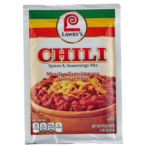 Lawry's Chili Spices & Seasonings Mix, 1.48 oz