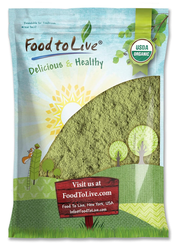 Food to Live Organic Broccoli Powder, 4 Pounds Non-GMO, Raw, Kosher, 100%