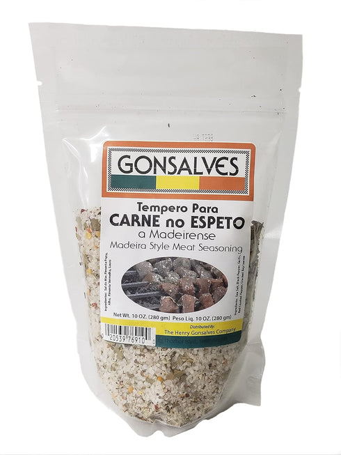 Gonsalves Tempero Para CARNE NO ESPETO - Madeira Style Meat Seasoning Net Wt.