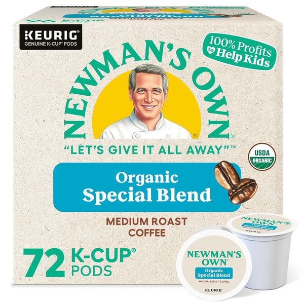 Newman's Own Organics Special Blend Keurig Single-Serve K-Cup Pods, Medium Roast Coffee,