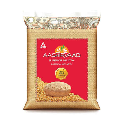 ITC Aashirvaad Whole Wheat Atta 10kg 22lbs